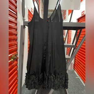 5/48 black silk dress